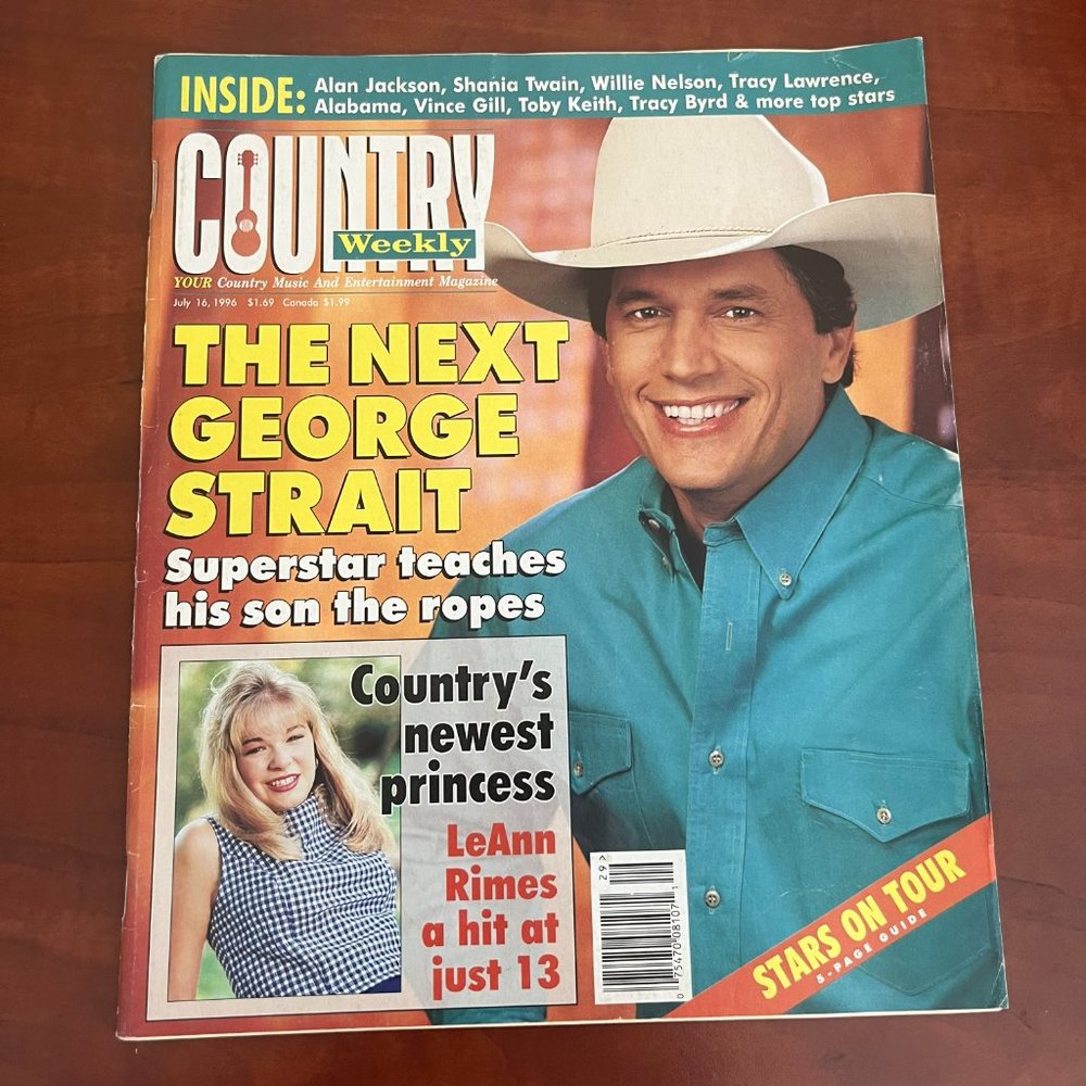 2/$15💙 1996 Country Weekly Magazine, July, EUC!